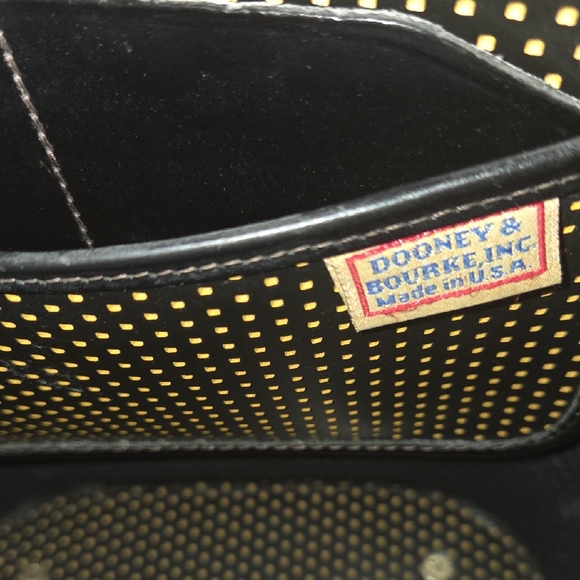 Dooney & Bourke Black and Gold Tote - Picture 13 of 14